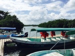 Water taxi to Placencia Belize
